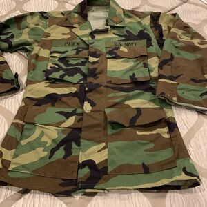 Camo Shirt Jacket Lightweight  Size XS
